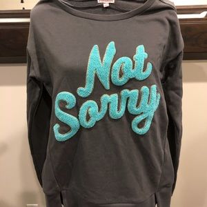 Juicy Couture Gray Sweatshirt with Blue Text